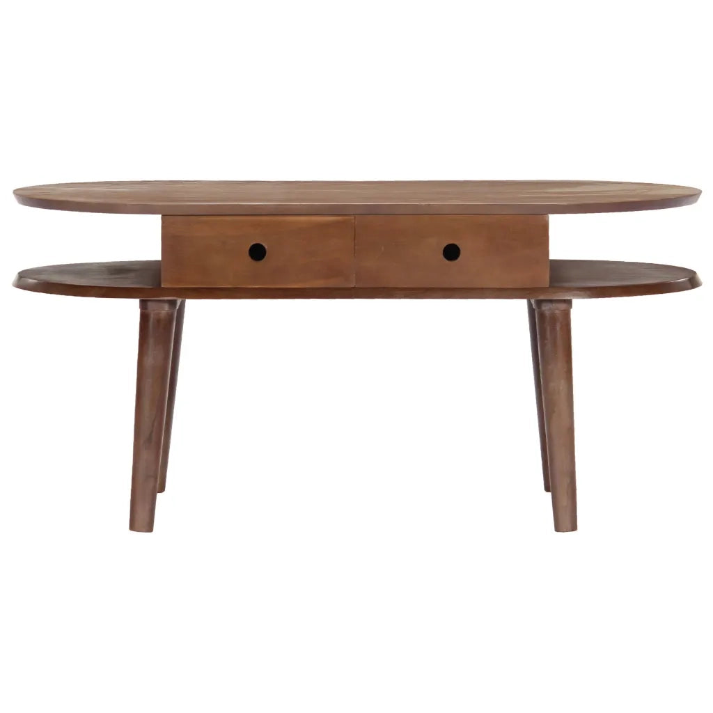 Tavolino da Salotto 100x50x46 cm in Legno Massello di Acacia 282873