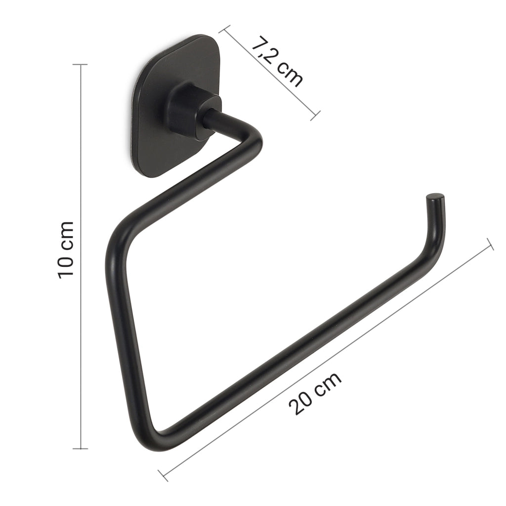 ANELLO PORTASALVIETTE TEIDE 20XH10CM NERO MATT.