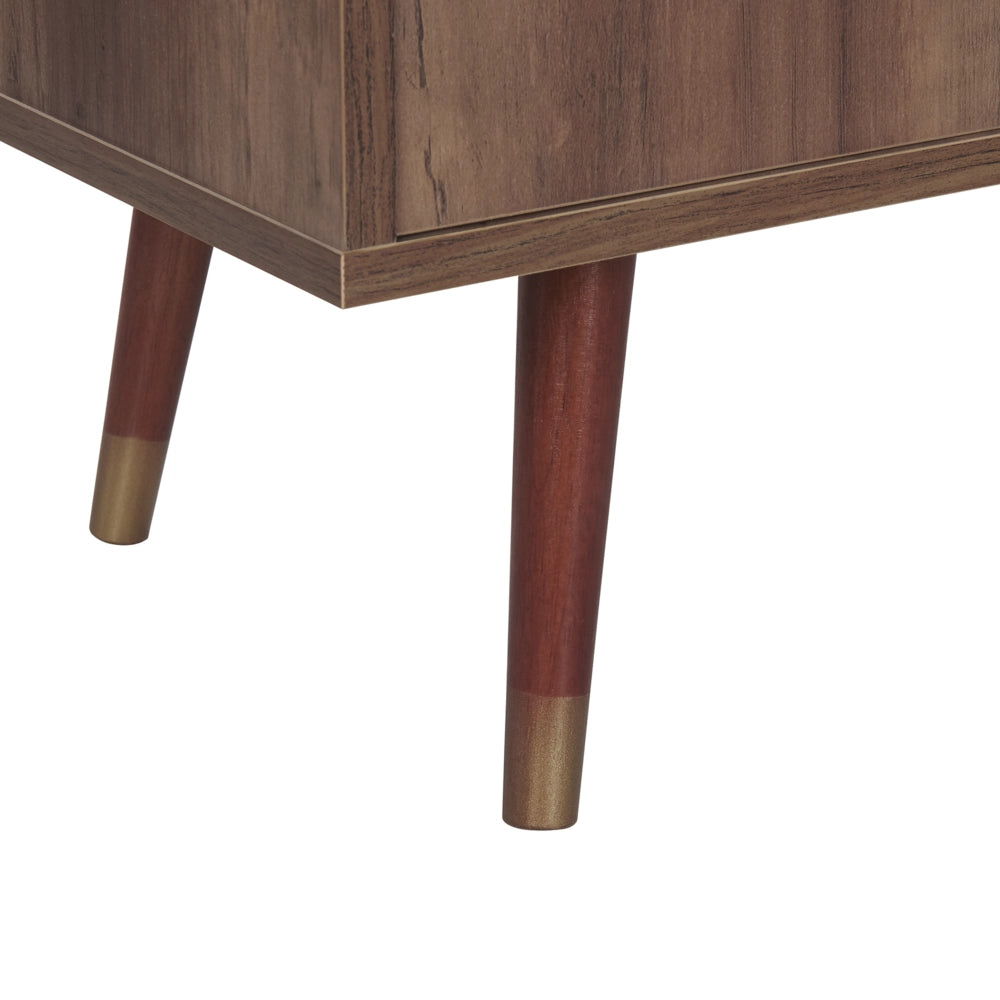 Madia credenza in legno scuro 2 ante 3 cassetti Mobile contenitore in stile rustico
