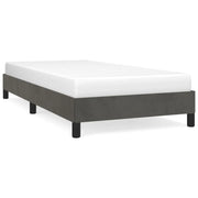Letto singolo | Letto per adulti | Giroletto senza Materasso Grigio Scuro 80x200 cm Velluto