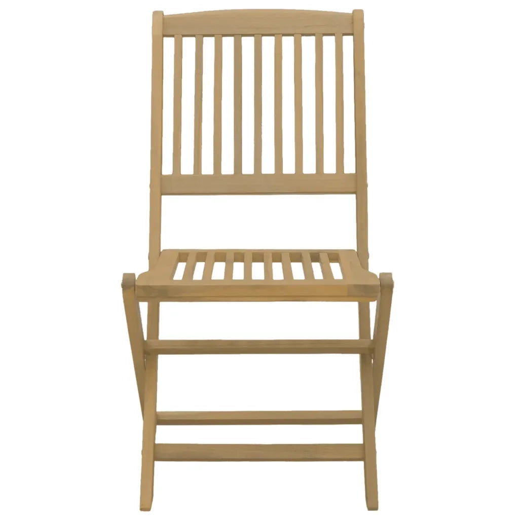 Set da Pranzo per Giardino 5 pz in Legno Massello di Acacia