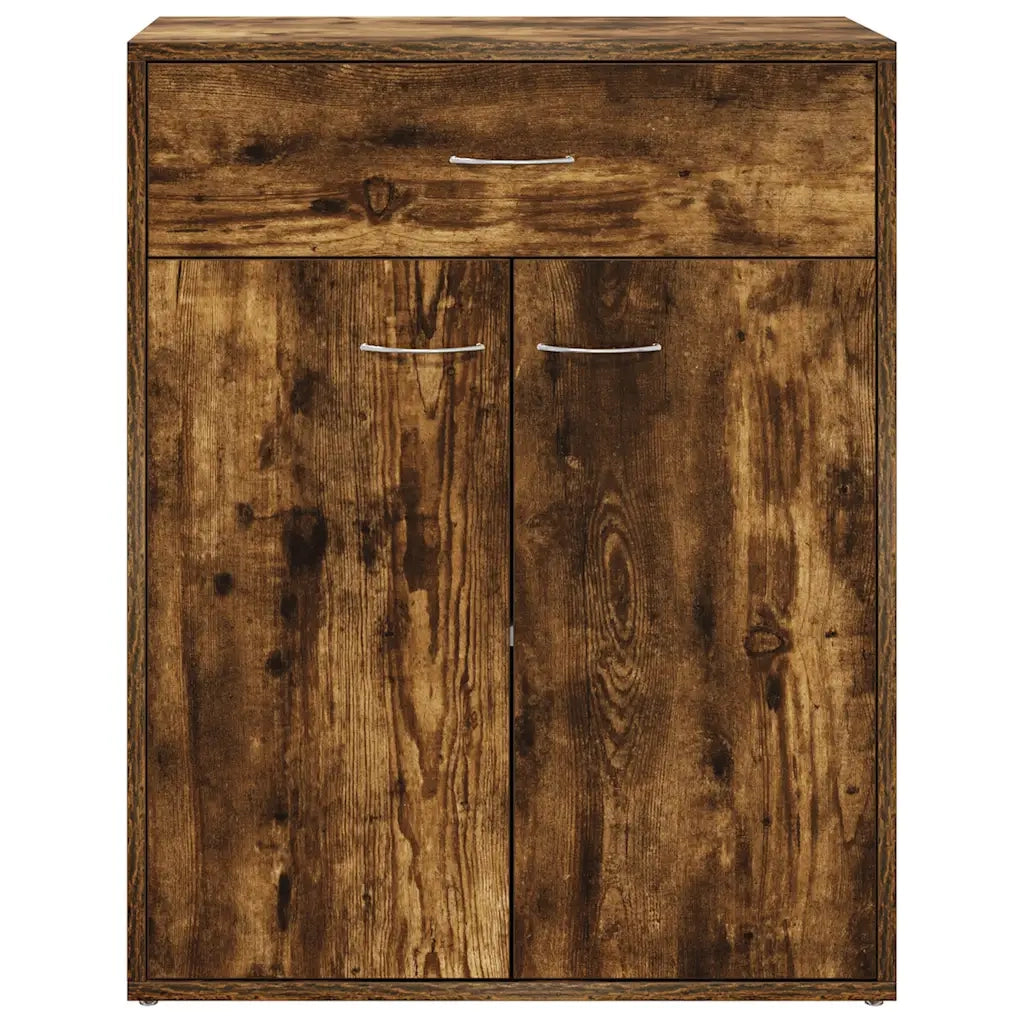 Credenza Rovere Fumo 60x30x75 cm in Legno Multistrato 815375