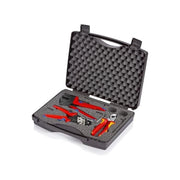 Knipex 97 91 01 Valigia Portautensili per Fotovoltaico con Inserto in Schiuma Sagomato e 3 Attrezzi Professionali colore Nero