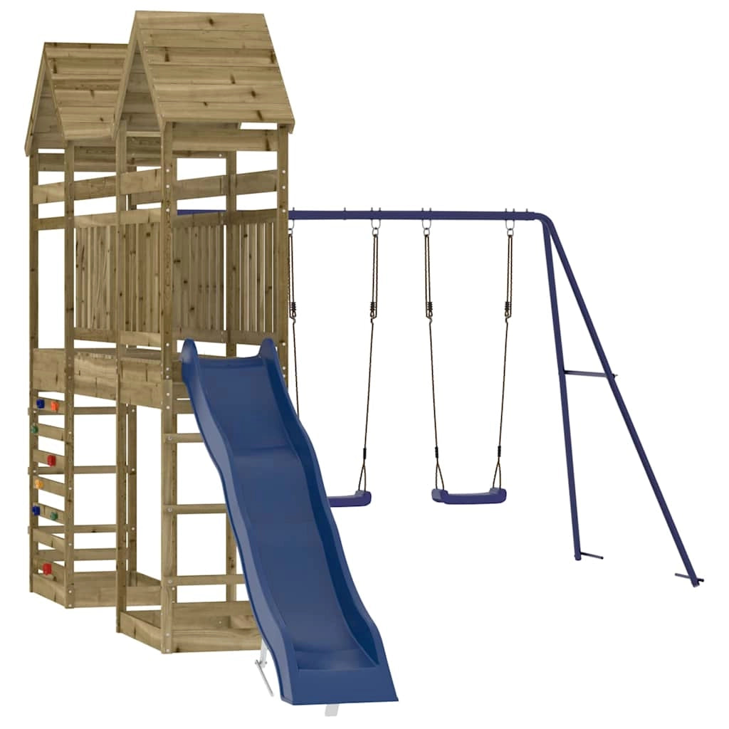 Set da Gioco da Esterno in Legno di Pino Impregnatocod mxl 78673