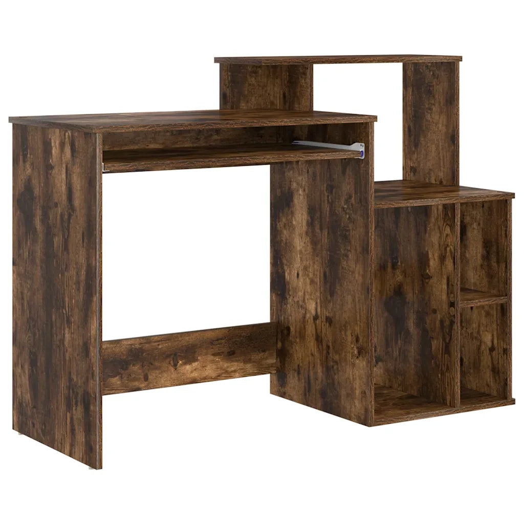 Scrivania | Tavolo da Ufficio Rovere fum¨¦ 120,5 x 44 x 88,5 cm Legno multistrato