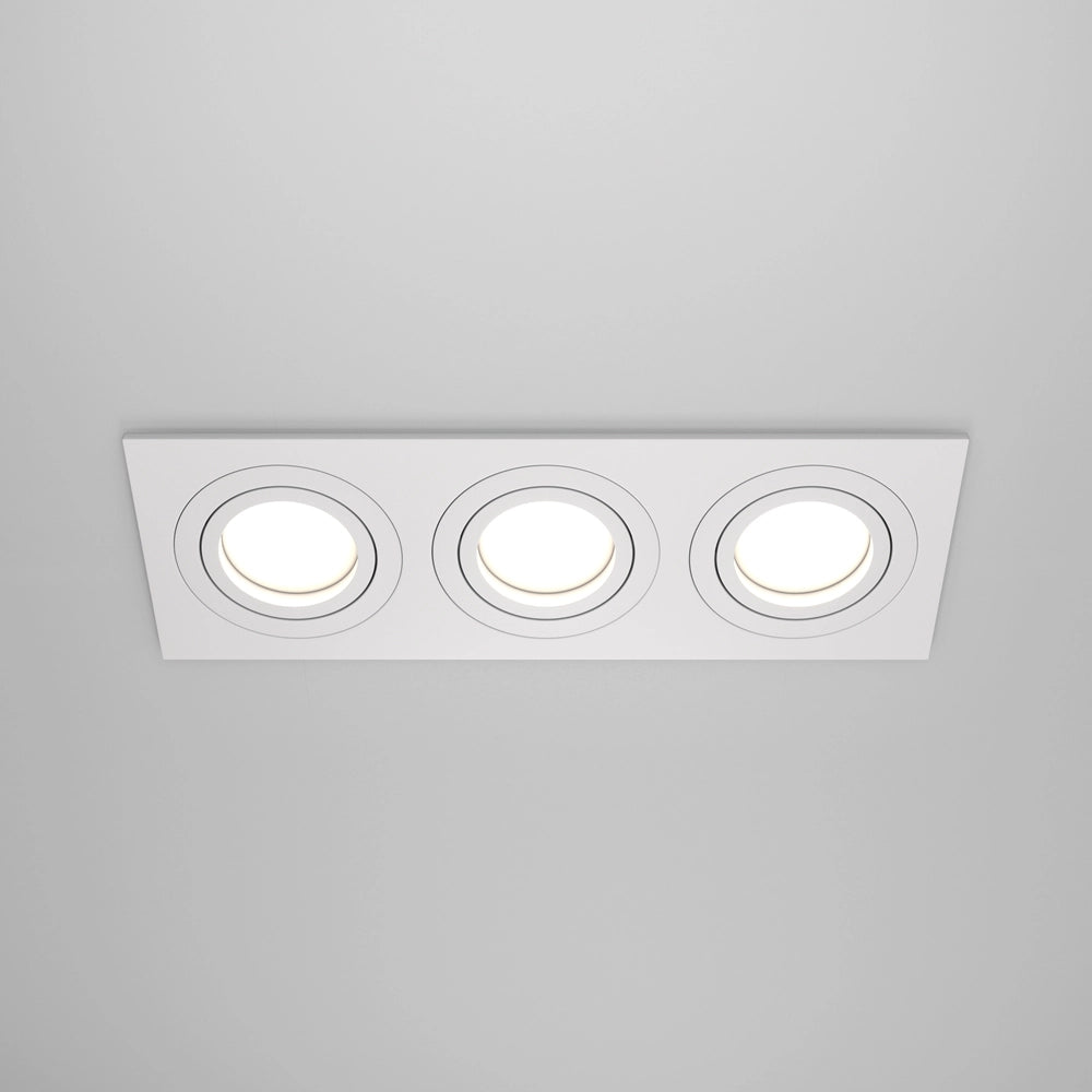 Maytoni Atom faretto incasso soffitto 3xGU10 bianco