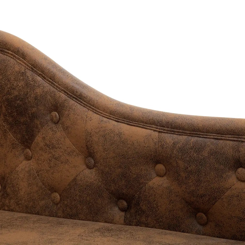 Sdraio Marrone in Pelle Scamosciata Artificiale 281278