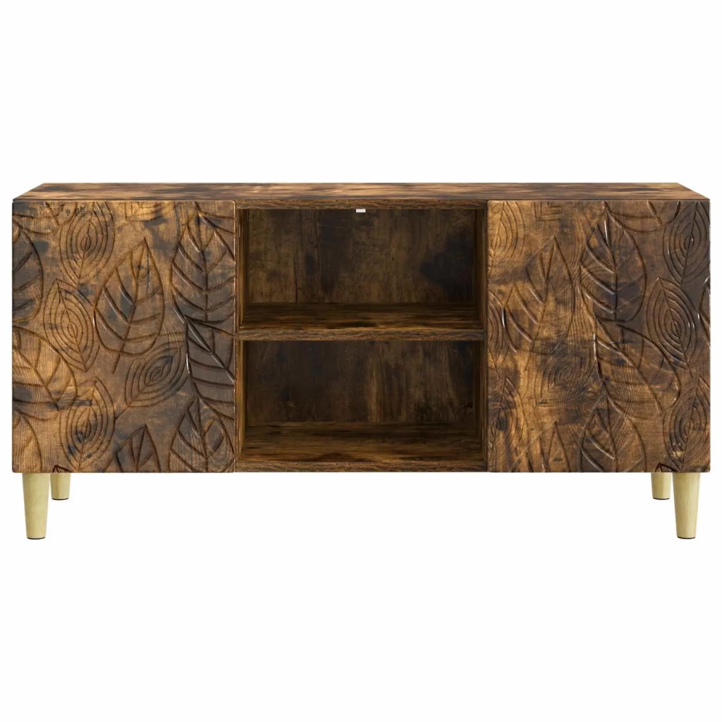 Mobile TV 102 x 34,5 x 50 cm Rovere Fumo Legno ingegnerizzato
