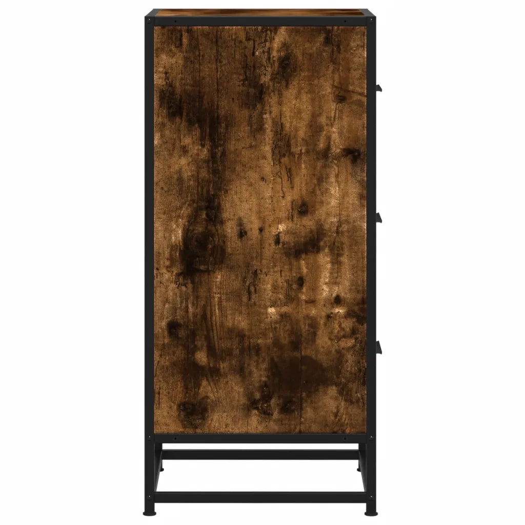 Credenza | Madia | Buffet da pranzo | Armadio da pranzo Rovere Fumo 35,5x35x76 cm in Truciolato