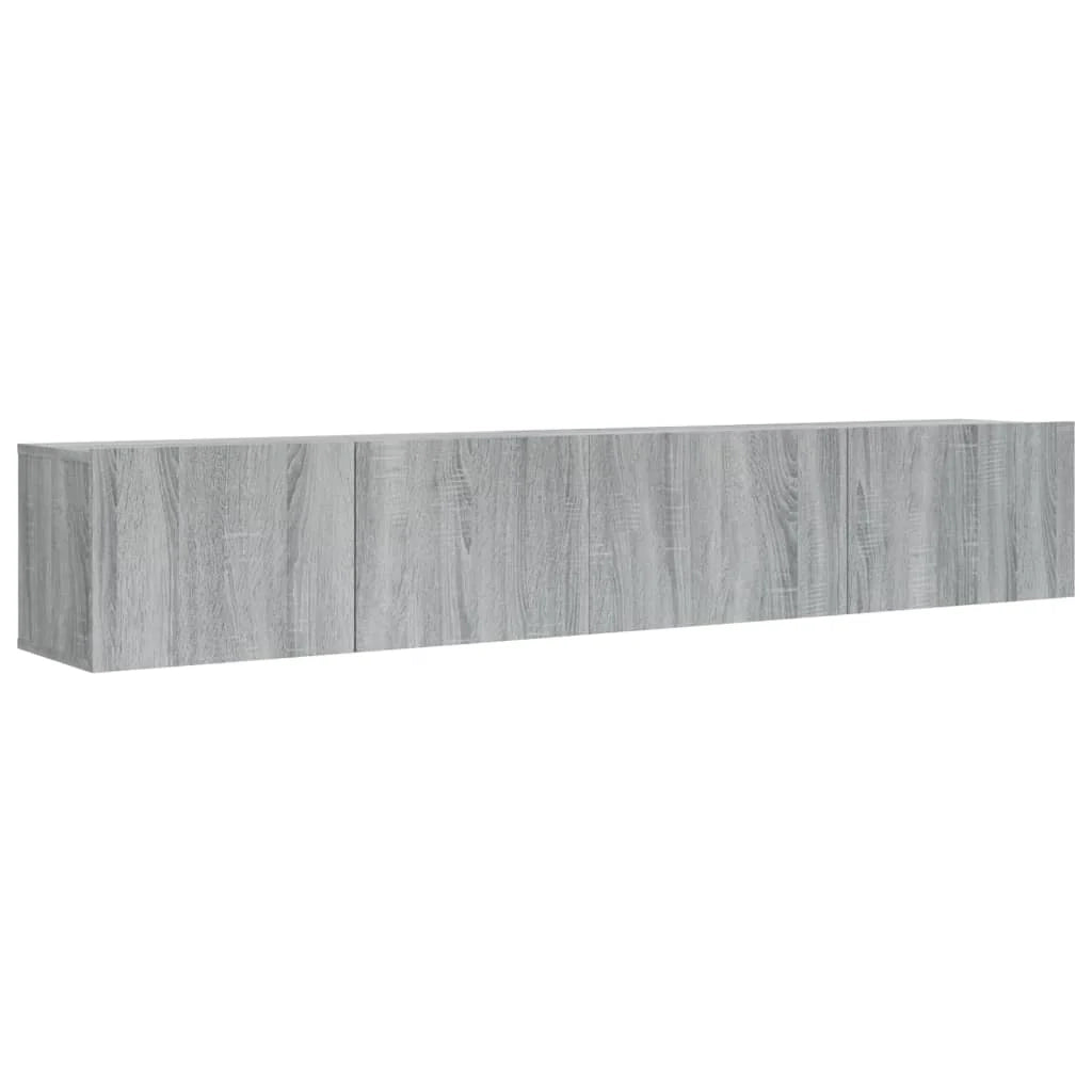 Set di mobili in legno ingegnerizzato Sonoma da 2 pezzi (mobile credenza mobile TV soggiorno camera da letto salotto) - 02_0024454