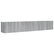 Set di mobili in legno ingegnerizzato Sonoma da 2 pezzi (mobile credenza mobile TV soggiorno camera da letto salotto) - 02_0024454
