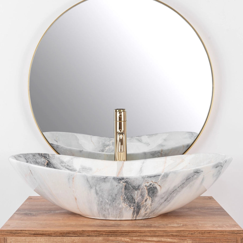 Lavabo Da Appoggio Rea Royal Granit