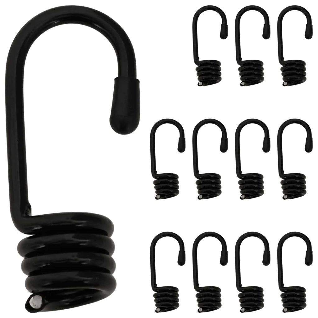 Ganci 12 pz Nero 8 mm x 5 cm Acciaio 42047686