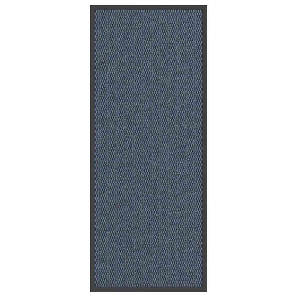 Zerbino antiscivolo per ingresso 60 x 150 cm assorbente resistente stile moderno blu PP 02_0058117