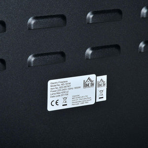 Camino Elettrico da Terra Effetto Fiamma 1800W Bianco