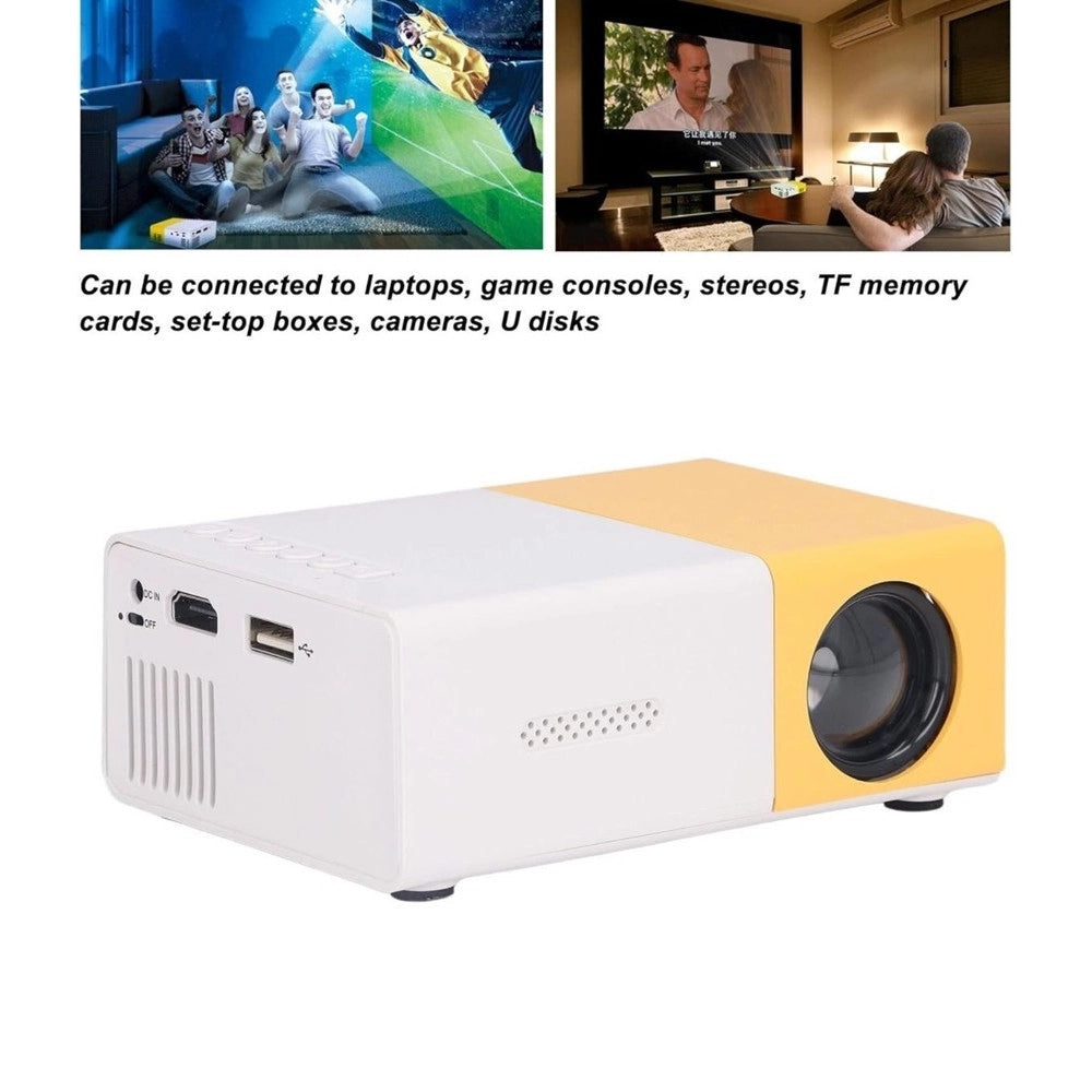 Trade Shop - Mini Proiettore Portatile Hd Led Videoproiettore Home Cinema Tv Hd/av/usb/audio -