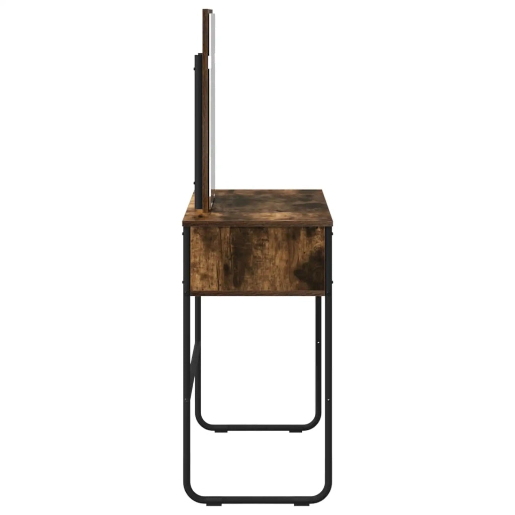 Tavolo da Trucco con lo scaffale Rovere Fumo 81 x 40 x 131 cm 8007691