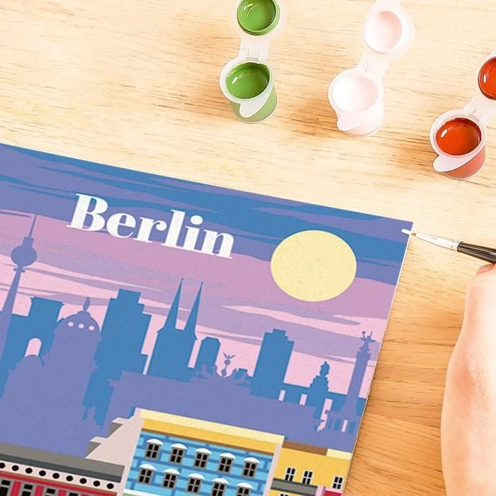 CreArt 24x30 cm Berlino, Adulto, Dipingi con i Numeri, 25521, Ravensburger