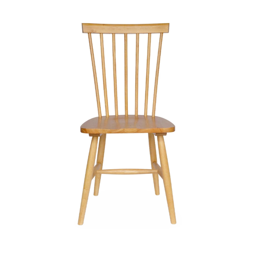 Set 2 sedie da pranzo in legno, impilabili stile vintage, marrone