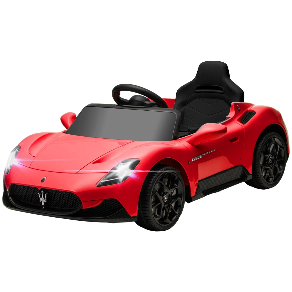 Auto elettrica Maserati MC20 12V per Bambini ¨C zephmum ¨C Rosso con Telecomando, LED e Musica