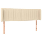 Testiera | Testata ad Orecchio Crema 147x16x78/88 cm in Tessuto