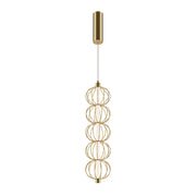 Maytoni Lampadario moderno Golden Cage 1 luce LED integrato oro metallo