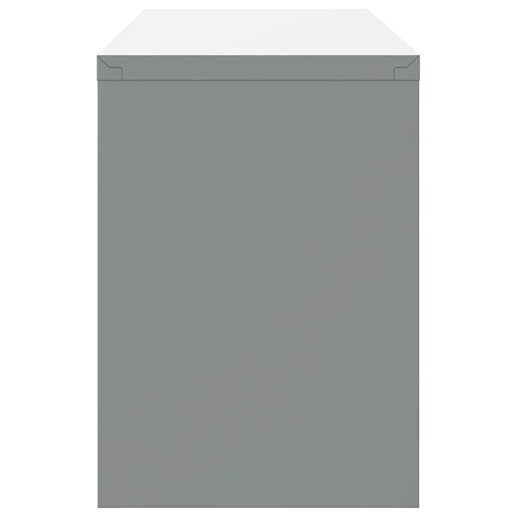 Armadio portautensili da interno resistente in acciaio nero 100 x 25 x 35 cm 02_0058036