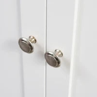 Carrello da Cucina Portaspezie a 3 Livelli e 4 Ruote in MDF e Truciolato, 89x45x89cm, Bianco