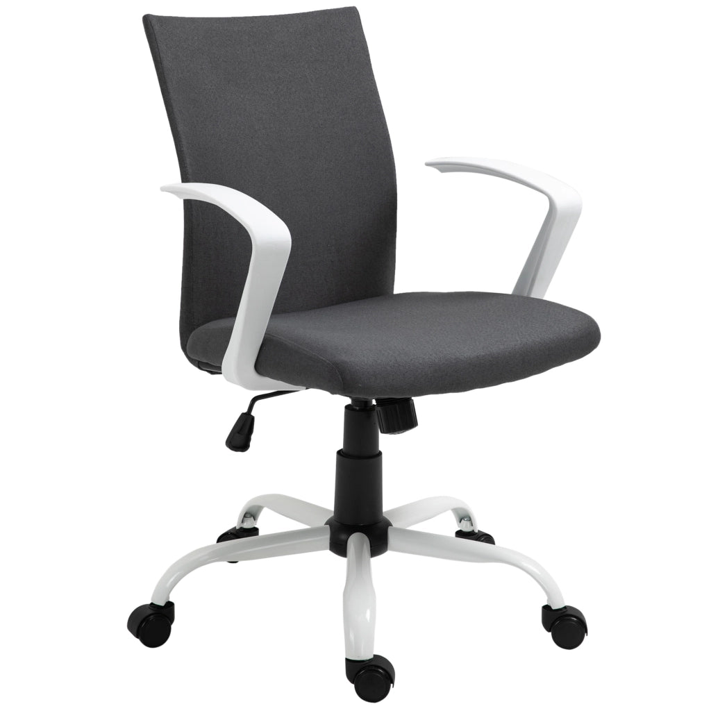 Sedia da Ufficio Girevole con Altezza Regolabile ¨C Zephmum ¨C Grigio Scuro