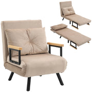 Poltrona letto ¨C zephmum ¨C tessuto velluto beige