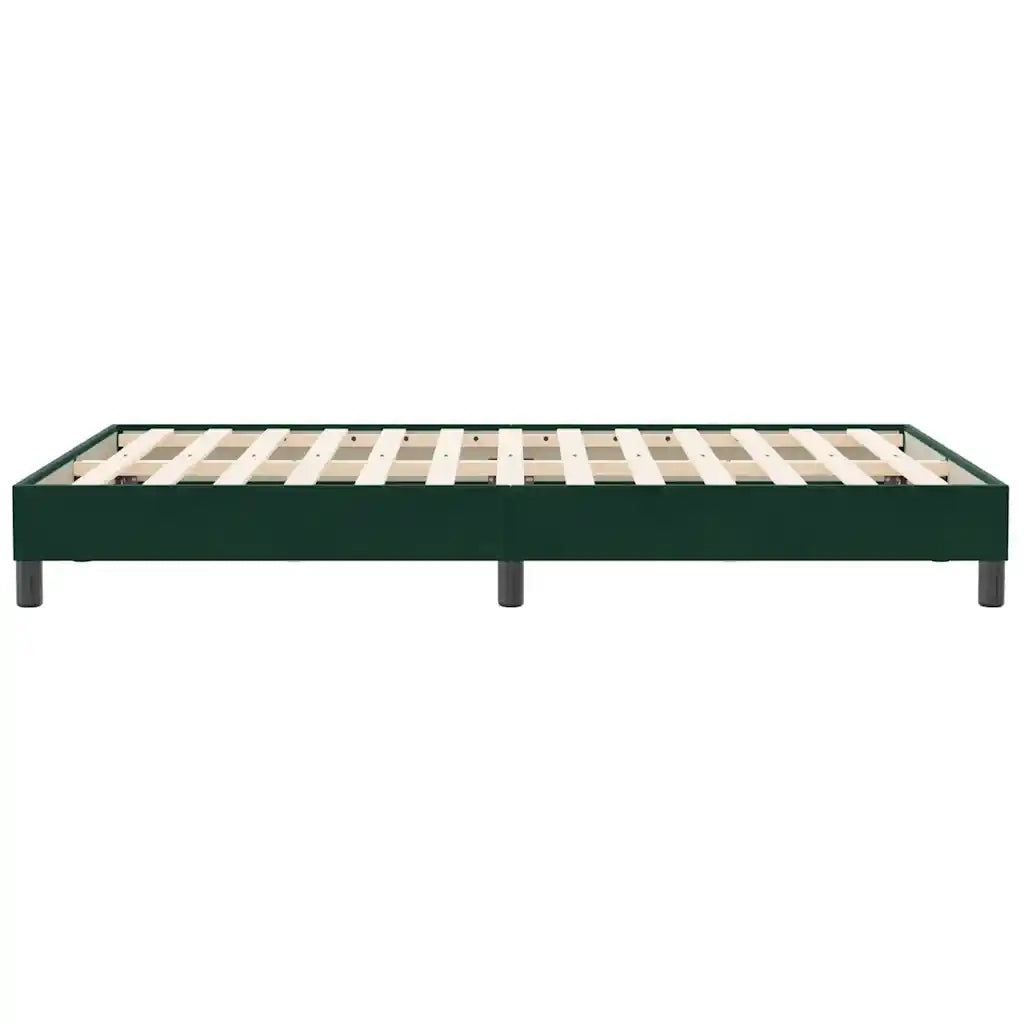 Giroletto senza Materasso Verde Scuro 120x210 cm in Velluto 4101352