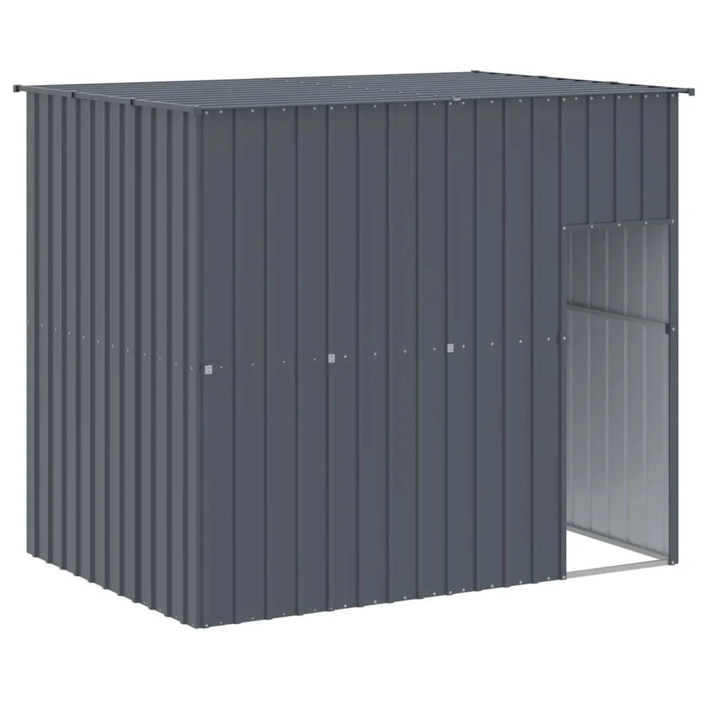 Cuccia per cani con recinto 214 x 1069 x 181 cm antracite 02_0043477