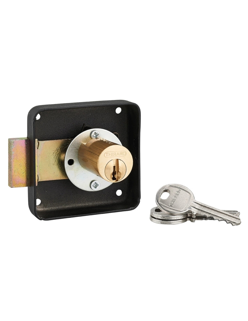 Serratura di sicurezza 70 mm, asse 40 mm, destra, 3 chiavi – THIRARD