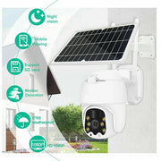 Trade Shop - Telecamera Esterna Full Hd 1080p 5.0mp Ptz Wireless Con Pannello Solare Wifi -