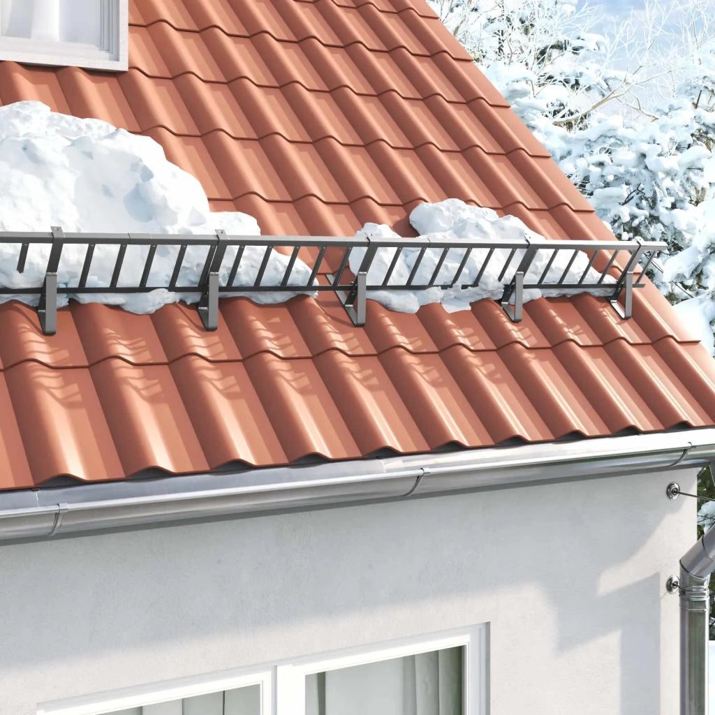 Supporto per guardia della neve 2 pz Antracite Acciaio CFW1803348