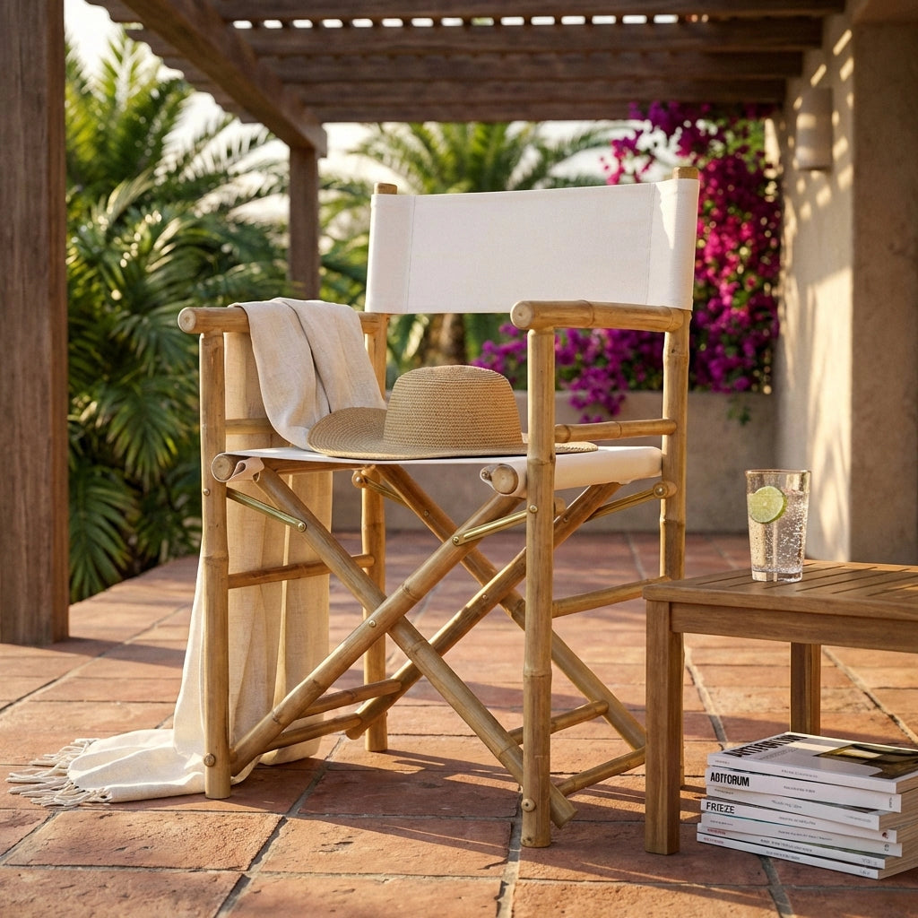 Sedia regista in bamboo pieghevole - BAMBOO