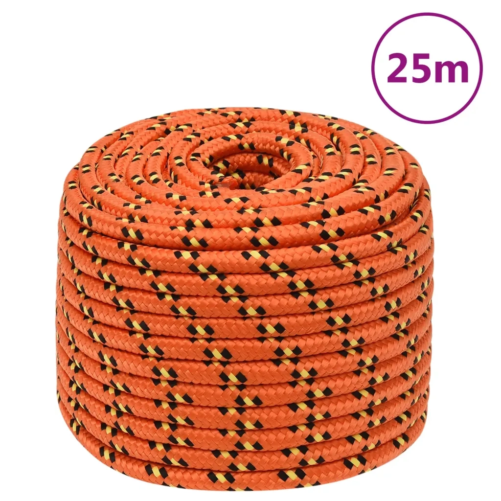 Corda Nautica Arancione 12 mm 25 m in Polipropilene cod mxl 42878