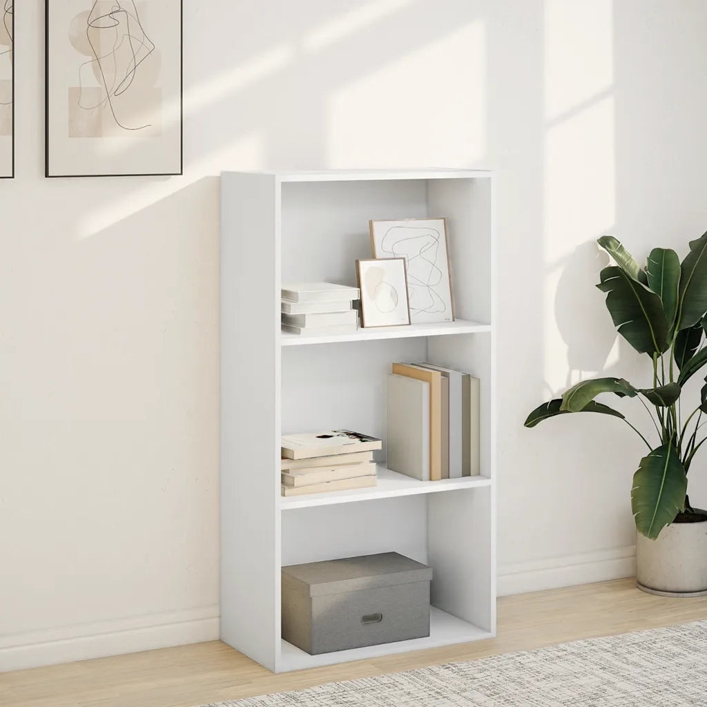 vidaXL Libreria Bianca 60x30x114 cm in Legno Multistrato