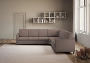 Divano karay 3 posti  (tre sedute da 60cm) + angolo + divano 3 posti (tre sedute da 60cm) misure esterne l.281x281 | talpa - Mobili 2G