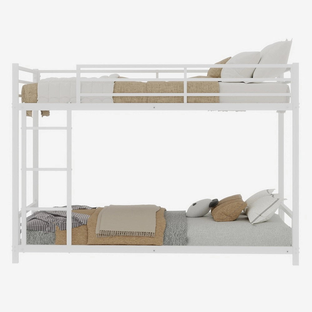 Letto a Castello in Metallo con Due Letti Singoli ¨C MINIMAL ¨C Nero