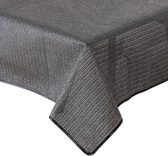 Tappeto per tavolo da giardino - antiscivolo e resistente al tempo - 1 pezzo - grigio - materiale schiuma morbido - 130 x 220 cm
