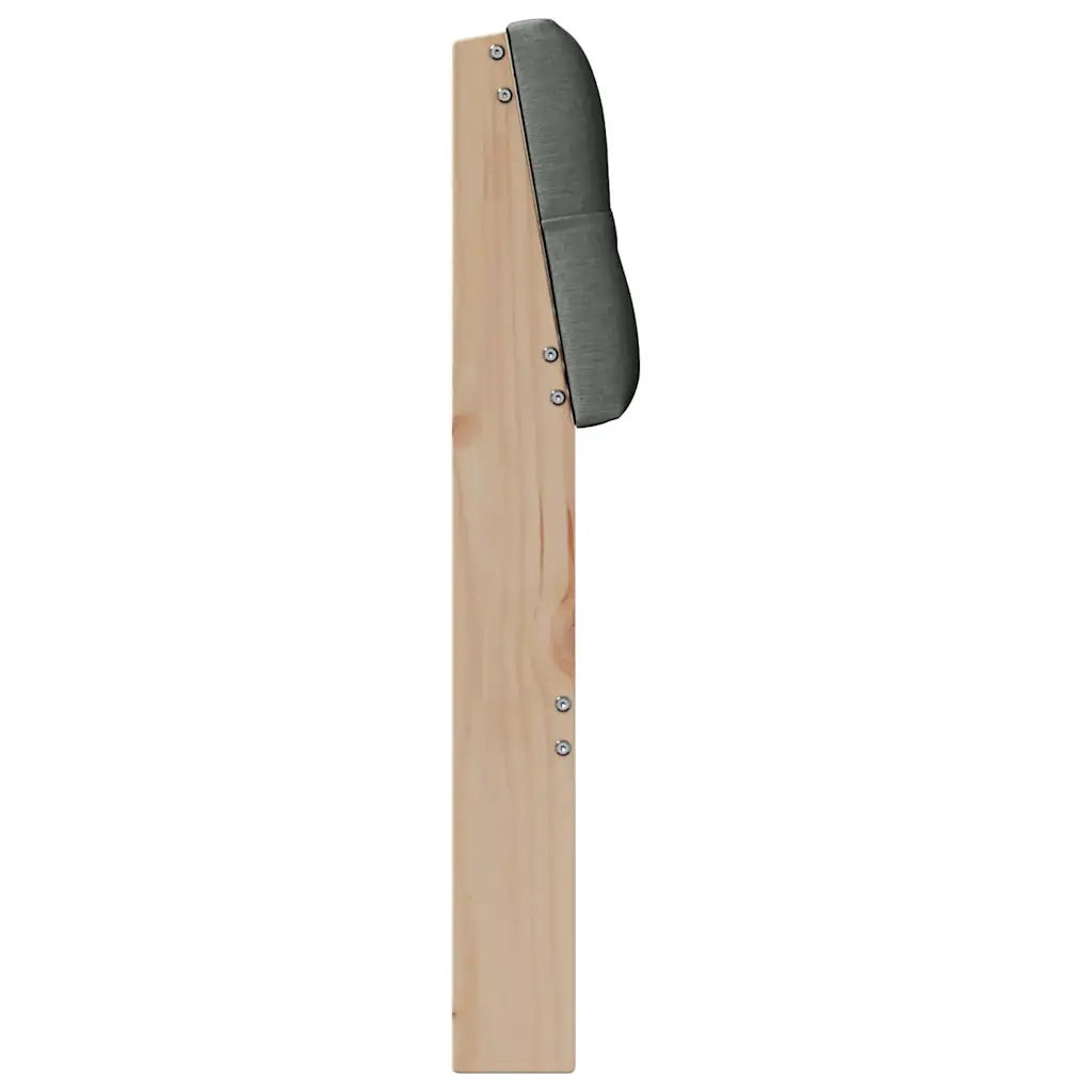 Testiera imbottita-Testiera con Cuscini-Testata Grigio scuro 100 cm Pino massello 195717