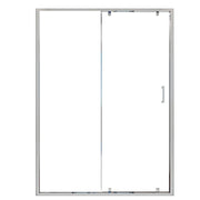 Porta Parete Doccia 120 cm 1 Anta Scorrevole in Cristallo Trasparente 6mm H195 Bonussi Giuly