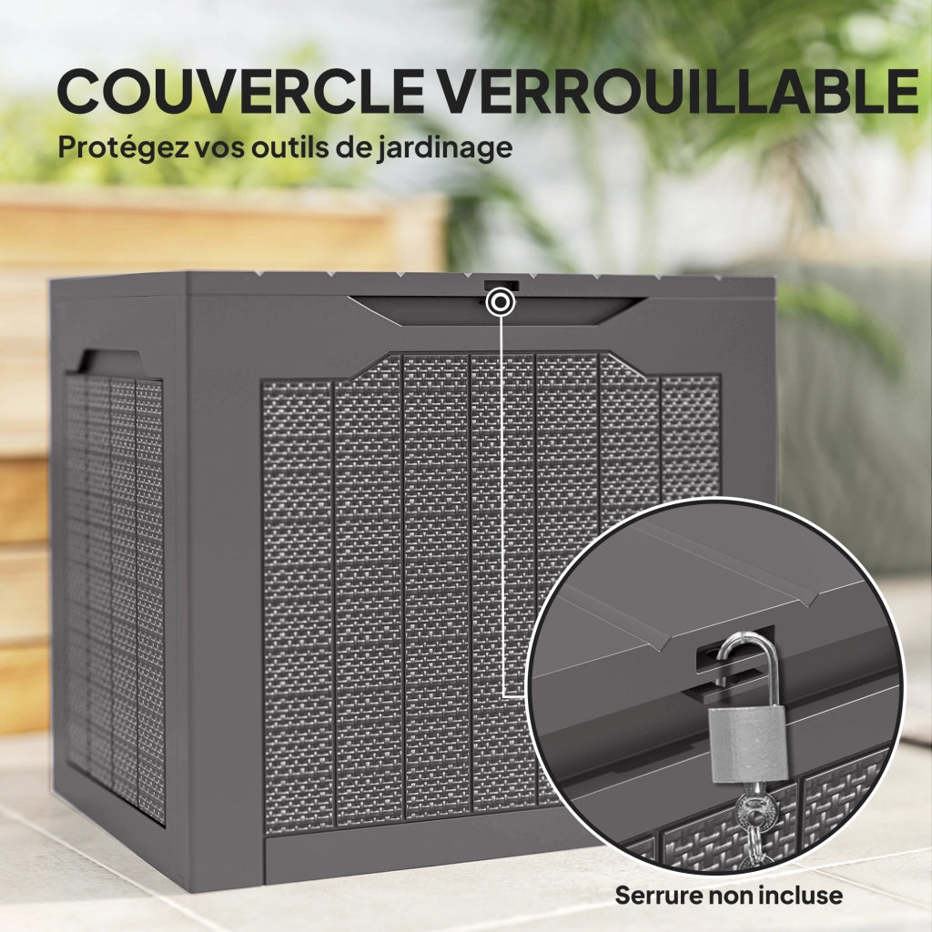 Baule da giardino 93L ¨C Xylo ¨C 56x41x50 cm marrone esterno