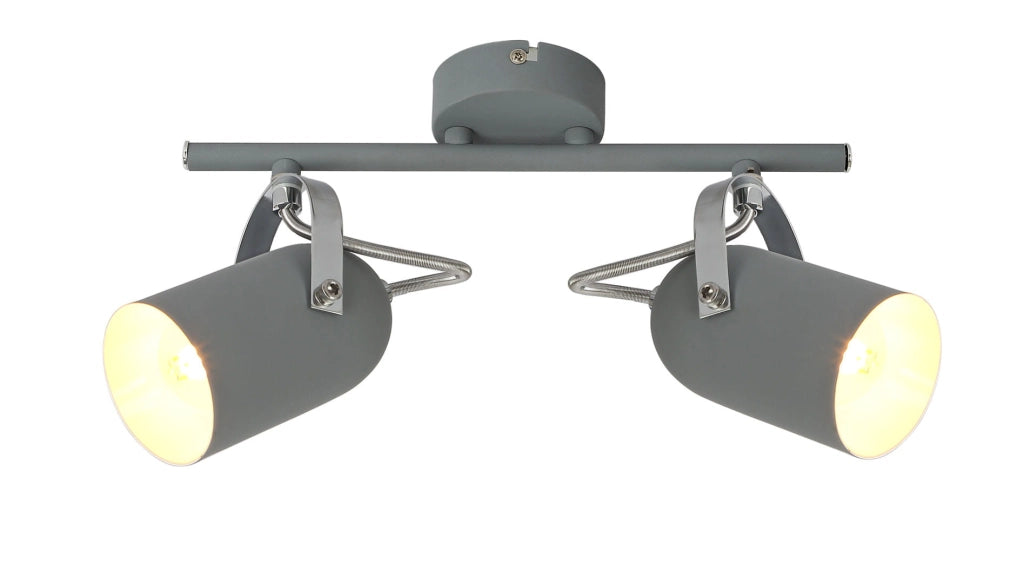 Plafoniera Candellux Gray 92-66480 grigia 2xE14 metallo