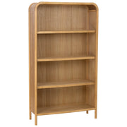Mensola in legno e rattan marrone 100x35x179h cm