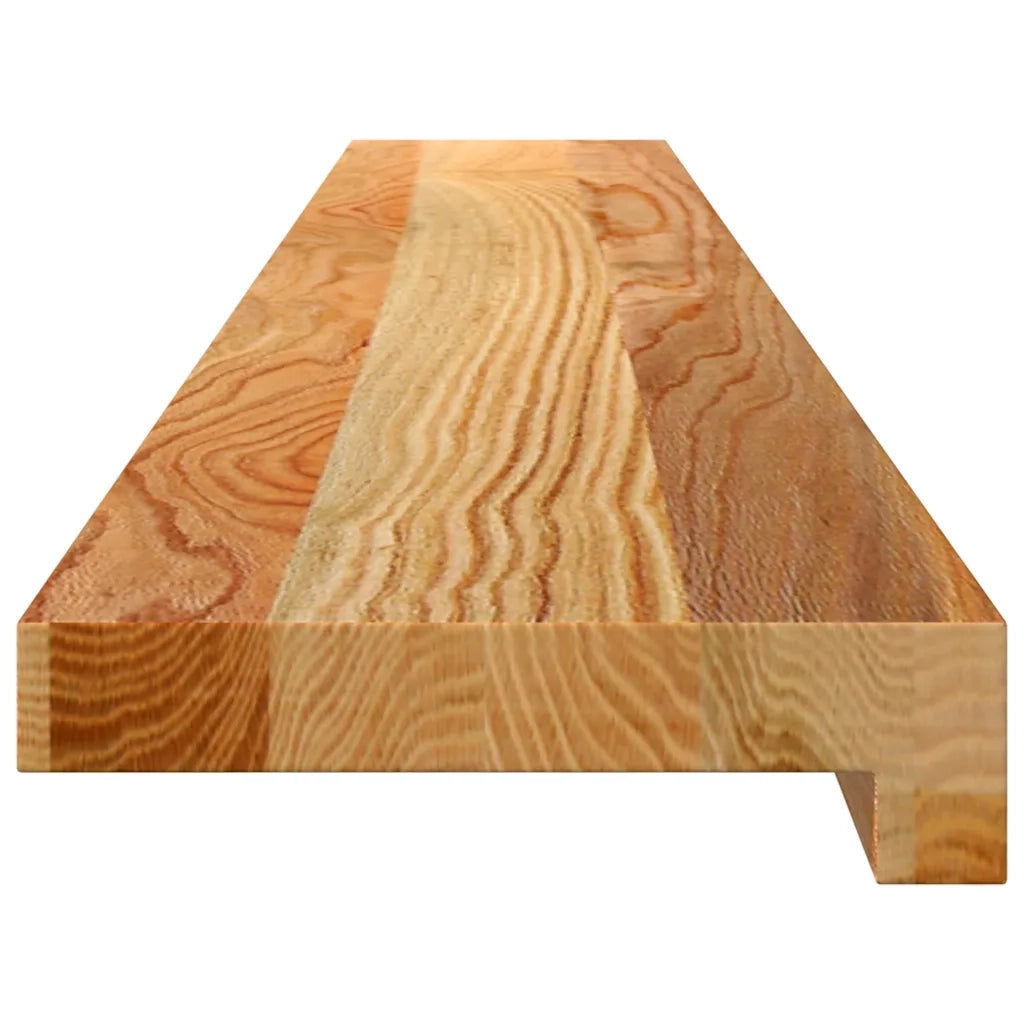 Davanzali 2 pz Marrone Chiaro 120x15x2 cm Legno Massello Rovere 4009130