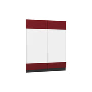Vicco Frontale cucina Rosso 59.2 x 59 cm frontale del mobile per pensile con vetro