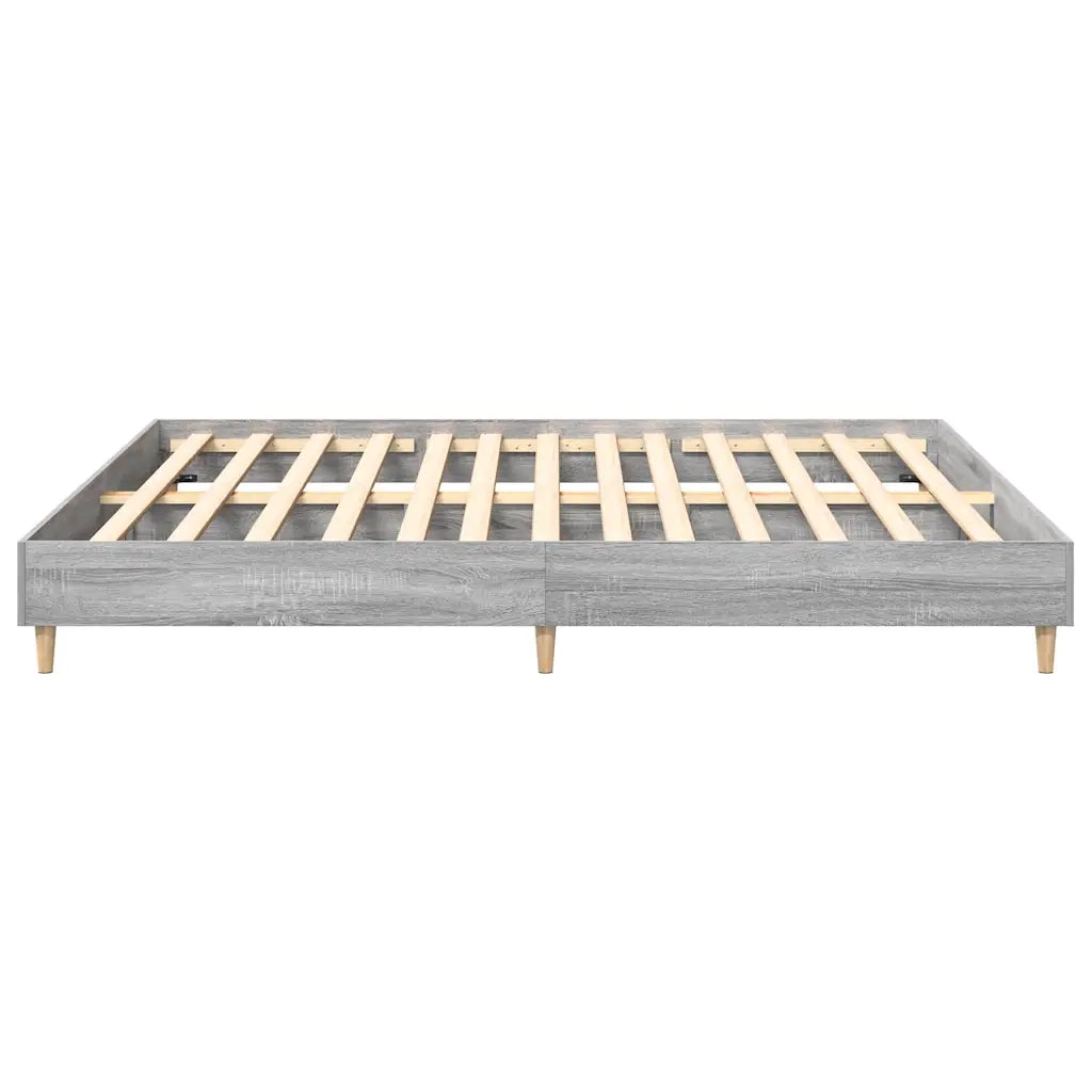vidaXL Giroletto senza Materasso Grigio Sonoma 180x200 cm Truciolato