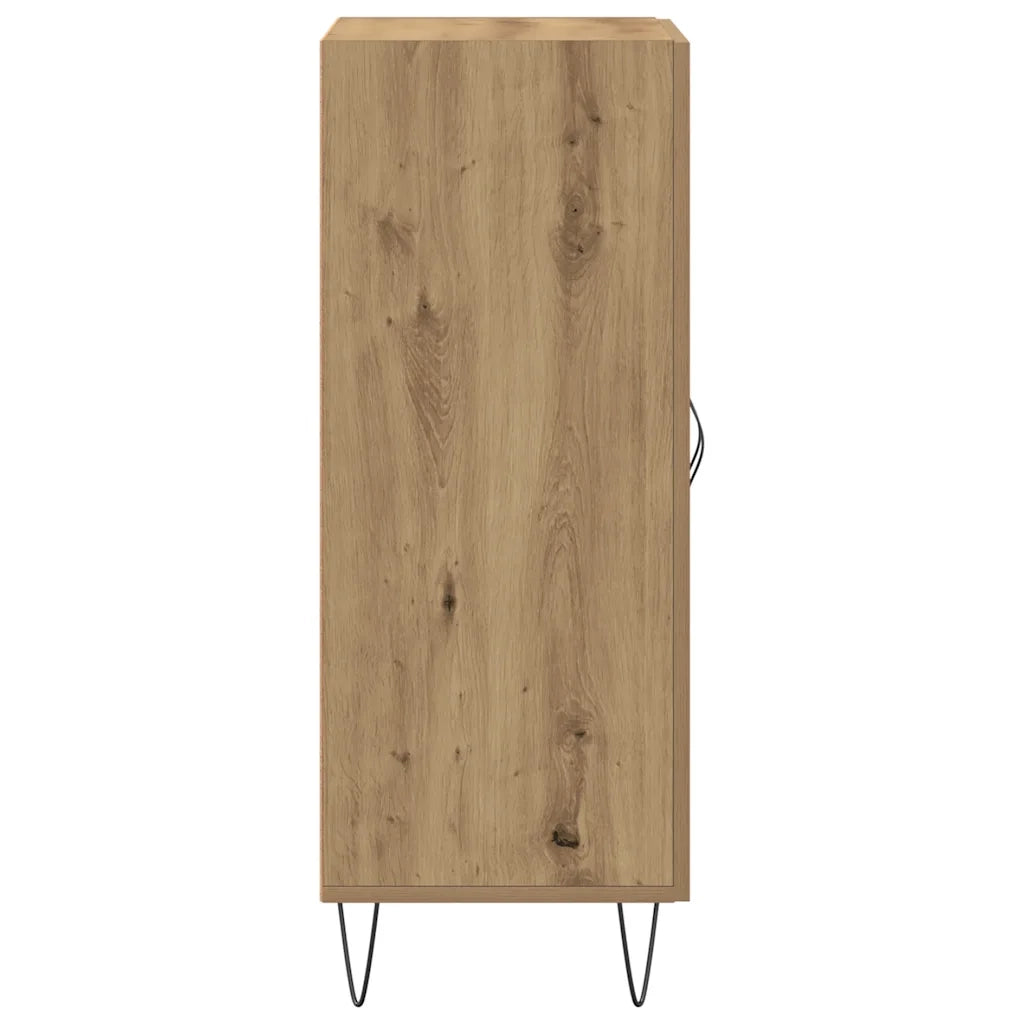 Credenza Rovere Artigianale 69,5x34x90 cm in Legno Multistrato